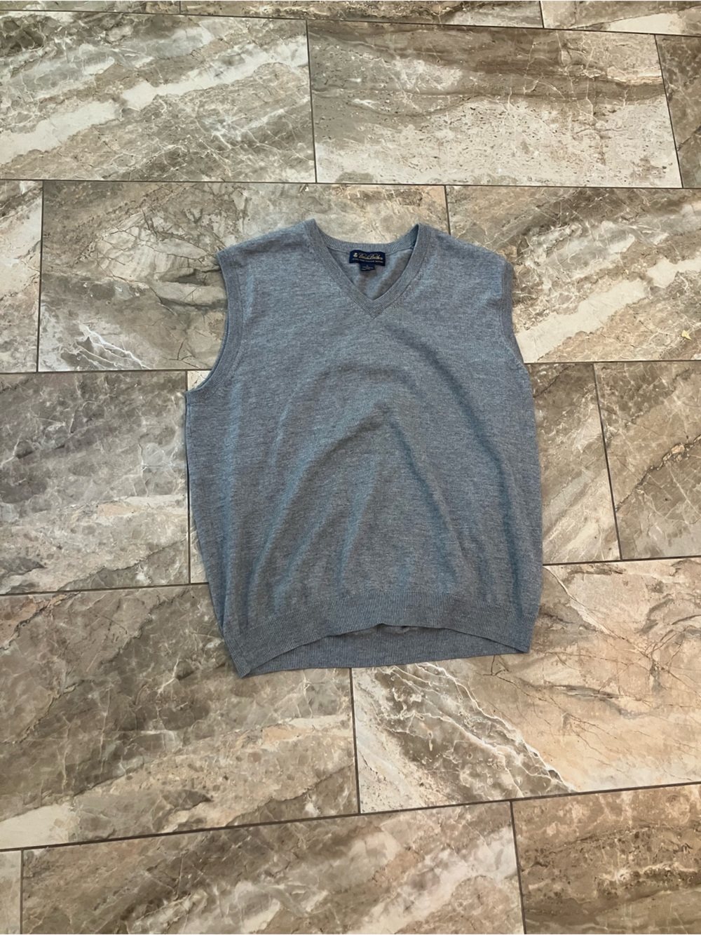 Brooks Brothers grey Merino Wool Knit Vest
